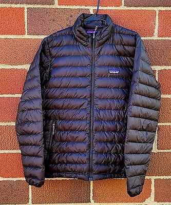 Patagonia Down Sweater Goose Down Puffer Jacket Black Men’s Size M Has A Repair  • $120