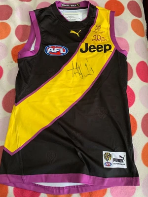$3995 • Buy 2017 Game Used Signed Richmond Tigers Trentch Cotchin Guernesey With COA