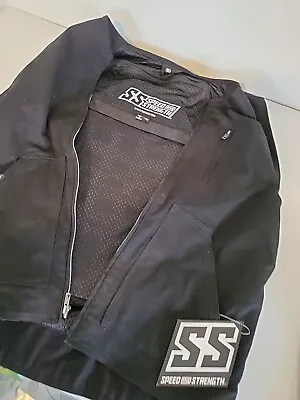 Speed And Strength Men's Bike Blood Motorcycle Full Zip Vest Black Size Medium • $75