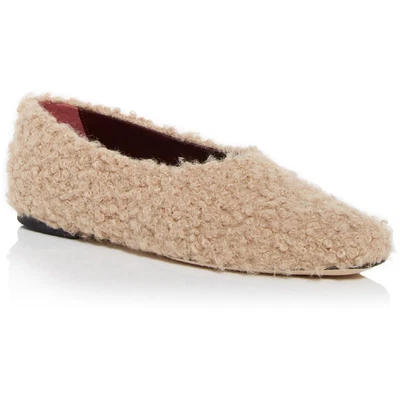 $135.39 • Buy STAUD Womens Fluff Beige Slip On Ballet Flats Shoes 37 Medium (B,M) BHFO 8641