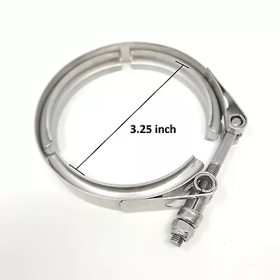 Ledin 3.25  Exhaust V-Band Clamp Stainless Steel Turbo Downpipe Heavy Duty 3 1/4 • $12.48