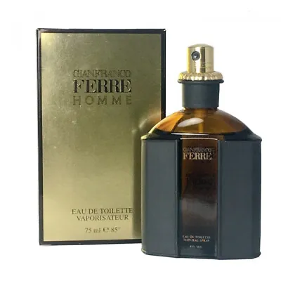 Gianfranco Ferre Homme Eau De Toilette Spray 2.5 Oz 75 Ml SEALED For Men Vintage • $64.99