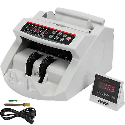 Money Cash Counting Bill Counter Bank Shop Counterfeit Detector UV Auto Machine • £72.99