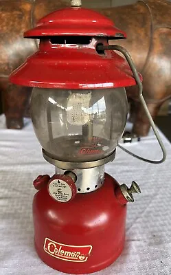 Vintage 1965 Coleman 200A Red Camping Lantern • $99