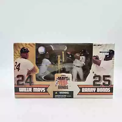 2005 McFarlane Sports Giants Of The Homerun Willie Mays & Barry Bonds 2 Pack • $50