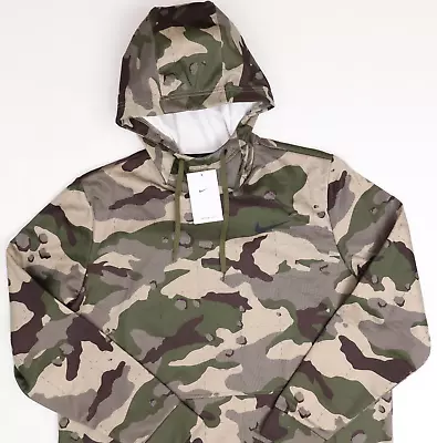 Nike Thermafit Camo Pullover Fleece Hoodie Sweater DD1757-043 Men's Size XL • $44.99