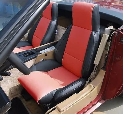 For Chevy Corvette C4 Type3 1984-1993 Black/red Iggee Custom Fit Seat Covers • $159