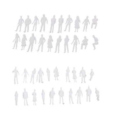 1/50 1/100 Scale Model White Figures/People Train Layout Diorama Accessories • £5.98