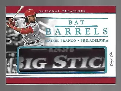 Maikel Franco 2017 Panini National Treasures Bat Barrels 1/1 • $399.99