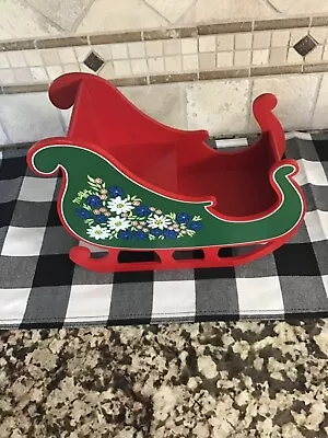 Collectible Muffy VanderBear Alpine Sleigh Sled Red Runners NABCO 1992 • $24.99