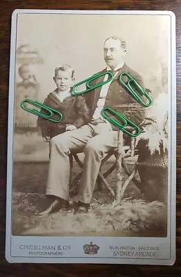 Identified Cabinet Photo Ronald Seton & Youngest Malcolm Creelman NSW Australia  • £15