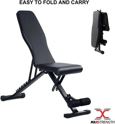 £59.99 • Buy Foldable Bench Press Dumbbell Bench Fitness Workout Exercise Gym Incline Decline