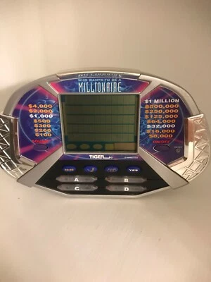 £7.95 • Buy Who Wants To Be A Millionaire Game Electronic Handheld 2000 Tiger With Cartridg7