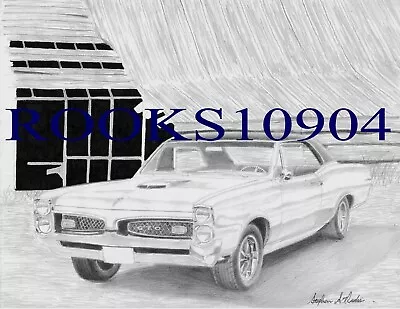 1967 Pontiac GTO MUSCLE CAR ART PRINT • $10.95