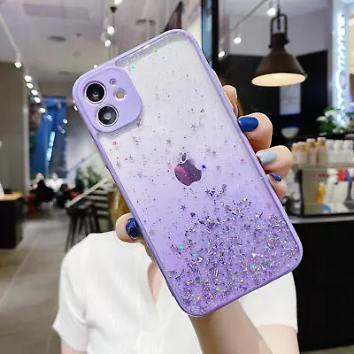 Cute Bling Clear TPU Case Phone Cover For IPhone 15 Pro Max 14 13 12 11 XS XR 87 • $10.87