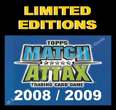 Match Attax 2008/09 08/09 LIMITED EDITION / 100 CLUB Cards Premier League EXTRA  • £6.95