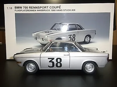 AUTOart Millennium 1/18 BMW 700 Rennsport Coupe Flugplatzrennen Innsbruck 1960 • $427.71