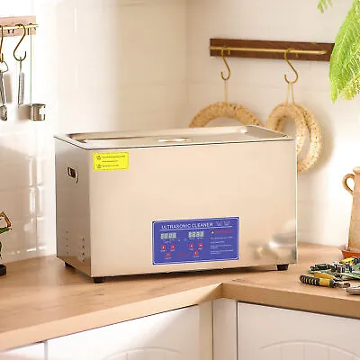 Ultrasonic Cleaning Machine W Timer And Heater 30L Stainless Steel Sonic Cleaner • $329.99