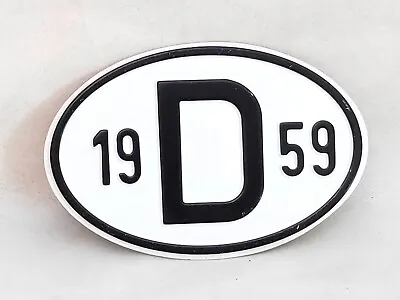 Mercedes W180 W186/198 W120121 D Plate Badge Sign Logo D1959 BMW VW NOS • $75