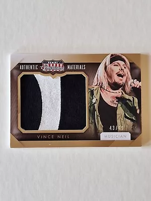 Vince Neil Motley Crue 2015 Panini Americana Large Prime Materials Card  43/49! • $20