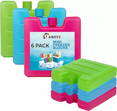 1Above Mini Freezer Blocks Long Lasting Reusable Family Pack Ice Block Pack For • £8.38