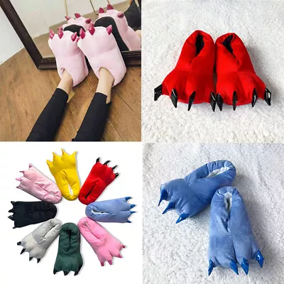 Novelty Monster Claw Feet Soft Slipper Mens & Ladies Size 3 To 14 UK XMAS GIFT • £10.43