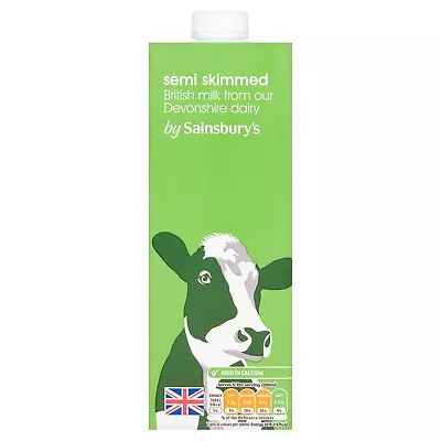 Devonshire Dairy British UHT Long Life Semi Skimmed Milk 1L • £9.95