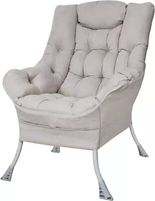 Accent Lazy Sofa Chair Golden Grey • £69.99