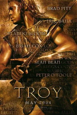 70343 Troy Movie Brad Pitt Eric Bana Rlando Bloom Wall 24x18 POSTER Print • $19.95