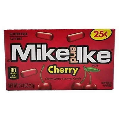 Mike And Ike Cherry Chewy Candies - Case Of 24 0.78-oz. Box • $14.99