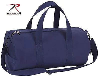 $21.99 • Buy Navy Blue Cotton Canvas Shoulder Messenger Bag - Rothco Heavyweight Duffle Bags