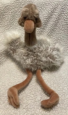 $8.99 • Buy Vintage GUND Dahling Furry Fuzzy Ostrich 18  Plush Stuffed Animal Sitting Safari