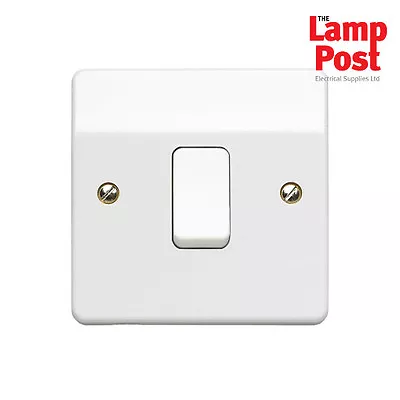 MK Electric K4871WHI Single Light Switch 1 Gang 2 Way 10 Amp Logic Plus • £3.99