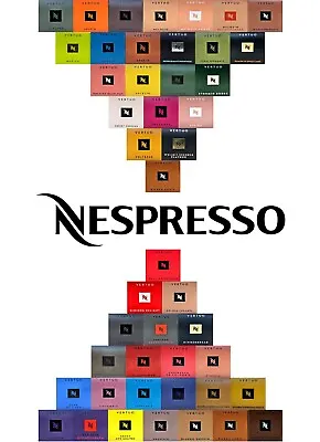 Nespresso VERTUO Coffee Machine Capsules Pods Sleeve Full Flavour List Save Bulk • £12.59