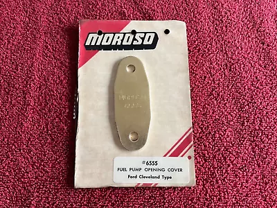 Nos Moroso 6555 Ford Cleveland Gold Anodized Fuel Pump Block Off Plate Cover 351 • $49.99