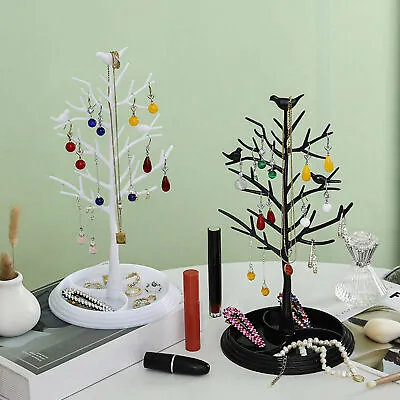 Bracelet Organizer Earring Display Stand Tree Shape Jewelry For Tangle-free • £8.80