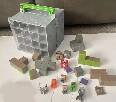 Minecraft Minis Lot With Figures Blicks Carrying Case • $15