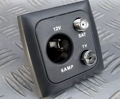 £13.79 • Buy Aerial 12v & Satellite Socket & Frame C-line Suit Motorhome Boat Caravan Camper