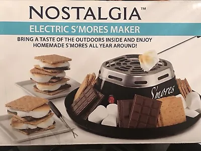 Electric S'mores Maker Indoor Smores Nostalgia Tabletop Stainless Steel 2 Forks • $24.94