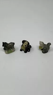 Wade’s Whimsies Red Rose Tea Figurines Lot Of 3 Horse Dog Squirrel • $7.99