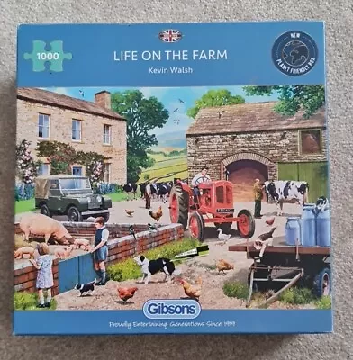 £1.04 • Buy 1000 Piece Jigsaw Puzzles Gibsons Life On The Farm By Kevin  Walsh