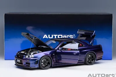 Autoart Nissan Skyline GT-R (R34) Z-tune (Midnight Purple) 1/18 Scale New! • $279