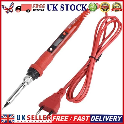 £8.63 • Buy 80W Digital Adjustable Temperature Electric Soldering Iron Rework Station Pencil