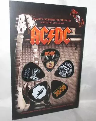 AC/DC Guitar Pick Set Rock New • $8.96