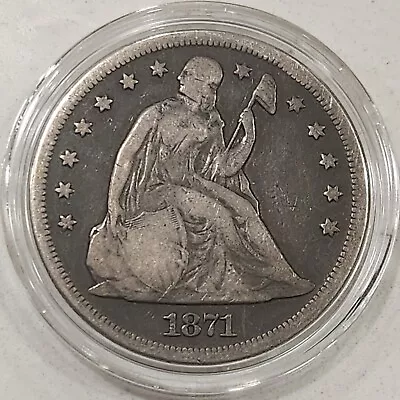 1871-P Seated Liberty Dollar $1 US Silver Coin • $399.98