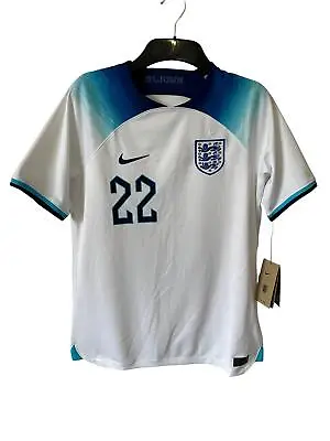 £24.99 • Buy Nike England Home Shirt 2022/23 BELLINGHAM 22 - Age 12-13 Years