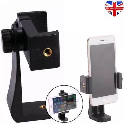 £5.99 • Buy Universal Phone Stand Tripod Adapter For IPhone Samsung Smartphone Holder Mount
