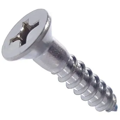 #14 Wood Screws Phillips Flat Head Stainless Steel 316 Marine Grade All Lengths • $326.08