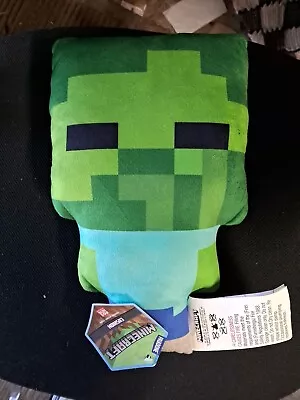 Minecraft Zombie Plush Pillow Cushion 11.5  Tall 2022 New Mojang • $12.07