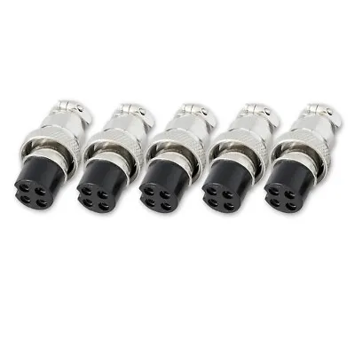 5-Pack 4 Pin Ham CB Radio Microphone Mic Cable Plug Cobra Uniden Midland Galaxy • $9.98